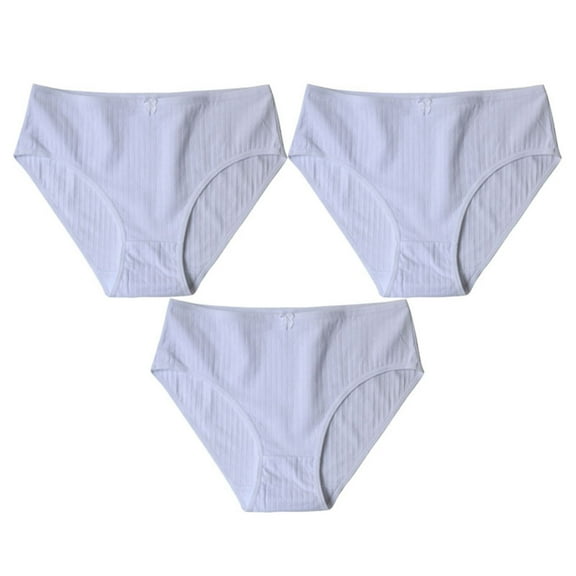 Posijego Underwear for Women Breathable Stretch Cotton Panties Mid Rise Ladies Full Coverage Briefs 3 Pack