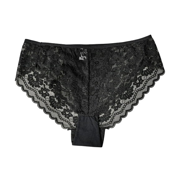 Posijego Women Plus Size Underwear Lace Panty Briefs High Waisted Breathable Comfortable Panties XL-4XL