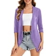 thumbnail image 1 of Posijego Women's 3/4 Sleeve Cardigan Lightweight Open Front Summer Casual Cardigans Womens Cover-Up Tops Beachwear, 1 of 9