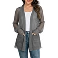 thumbnail image 1 of Posijego Women's Chiffon Cardigans See Through Long Sleeve Open Front Cardigan Lightweight Summer Cardigans with Pockets, 1 of 6