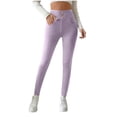 thumbnail image 1 of Posijego Women's Fleece Lined Leggings with Pockets Fall Winter High Waist Warm Thermal Yoga Leggings, 1 of 7