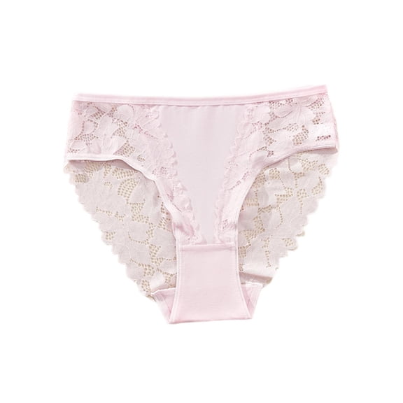 Posijego Women's Lace Panties Briefs Panties Mid Waist High Cut Stretch Breathable Comfortable No Show Underwear