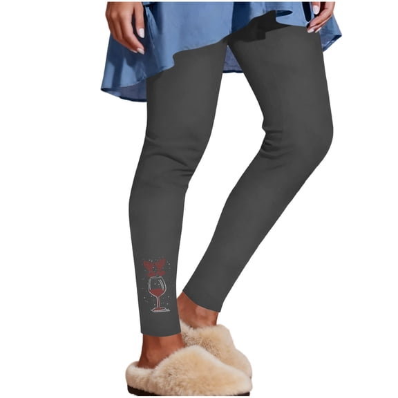 Posijego Women's Leggings Christmas Printed High Waist Stretch Lightweight Plus Size Bottom Leggings for Women