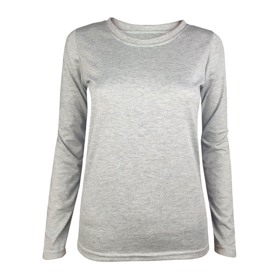 Posijego Women's Long Sleeve T Shirt Solid Color Lightweight Tshirts Crew Neck Cute Tops Spring Casual Tee