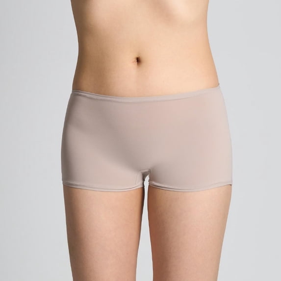 Posijego Women's Mid Rise Boyshorts Boxer Shorts Solid Color Soft Not Show Elastic Comfortable Underwear for Ladies