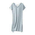 thumbnail image 1 of Posijego Women's Nightgown T-Shirts Dress Sleepshirts Built-in Bra Short Sleeve Sleepwear Soft Pajama Dress, 1 of 3