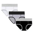 thumbnail image 1 of Posijego Women's Plus Size Underwear 3 Pack Cotton Briefs Panties for Women Full Coverage Stretch Panties, 1 of 5