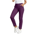 thumbnail image 1 of Posijego Women's Straight Leg Pants Outdoor Golf Pants High Waisted Stretch Ankle Length Work Dress Pants with Pockets, 1 of 6