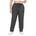 thumbnail image 1 of Posijego Women's Sweatpants Plus Size Pants High Waist Elastic Straight Leg Casual Track Pants with Pockets Drawstring, 1 of 6