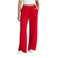 thumbnail image 1 of Posijego Women's Sweatpants Side Striped Wide Leg Sweat Pants High Waist Active Pants Fall Winter Lounge Pants, 1 of 8
