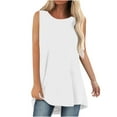 thumbnail image 1 of Posijego Women's Tank Sleeveless Tops Solid Color Loose T Shirts Summer Casual Plain Basic Tank Tops, 1 of 6