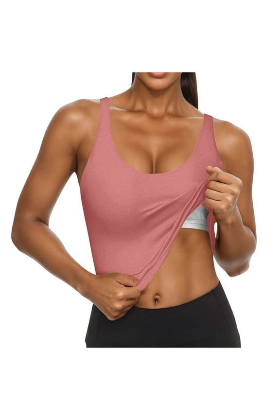 Women's Workout Tank Tops Scoop Neck Athletic Tee Sleeveless Slim Tank Tops Gym Running Activewear