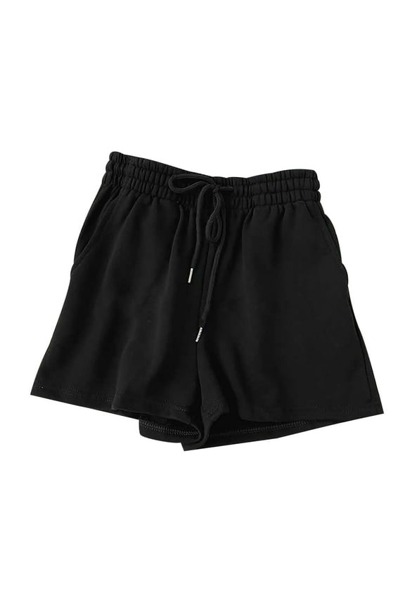 Womens Casual Sweat Shorts Comfy Drawstring Elastic Waist Summer Running Shorts with Pockets