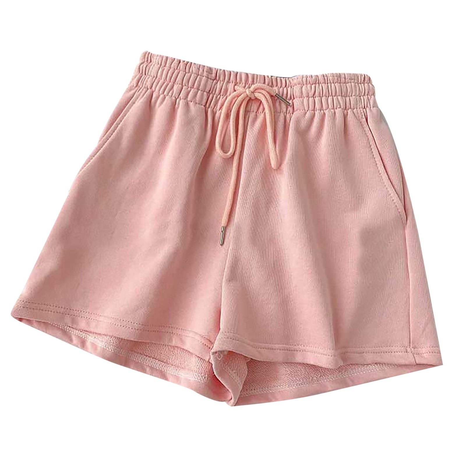 Women's Summer Shorts With Elastic Waist & Pockets – Comfy Casual Black Shorts In S Size - View #3