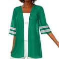 thumbnail image 1 of Posijego Womens Chiffon Cardigans Lightweight Short Sleeve Open Front Casual Summer Beach Cardigans Jackets for Women, 1 of 7
