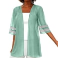 thumbnail image 1 of Posijego Womens Chiffon Cardigans Lightweight Short Sleeve Open Front Casual Summer Beach Cardigans Jackets for Women, 1 of 7