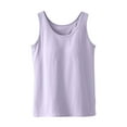 thumbnail image 1 of Posijego Womens Cotton Tank Tops with Bra Pads Sleeveless Shirts Basic Summer Tank Tee for Women, 1 of 6