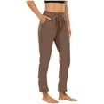 thumbnail image 1 of Posijego Womens High Waisted Sweatpants Drawstring Yoga Pants Elastic Waist Loose Workout Long Pants With Pockets, 1 of 7
