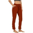 thumbnail image 1 of Posijego Womens High Waisted Sweatpants Drawstring Yoga Pants Elastic Waist Loose Workout Long Pants With Pockets, 1 of 7