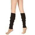 thumbnail image 1 of Posijego Womens Leg Warmers 80s Ribbed Knit Warm Footless Boot Socks Winter Long Socks for Party Accessories, 1 of 4