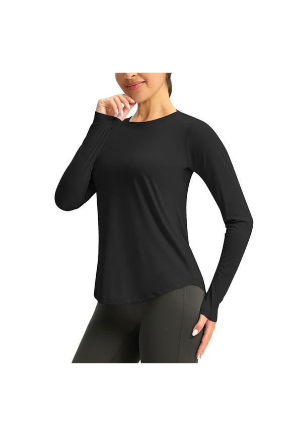 Womens Long Sleeve Shirts Sun Protection Shirt Lightweight Outdoor Hiking Fishing Workout Tops