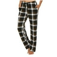 thumbnail image 1 of Posijego Womens Plaid Pajama Pants Low Rise Drawstring Yoga Lounge Pj Pants Lightweight Bottoms Pants, 1 of 5