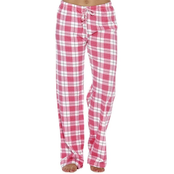 Posijego Womens Plaid Pajama Pants Plus Size Lounge Pants Ladies Drawstring Elastic Waist Pj Sleepwear Pants