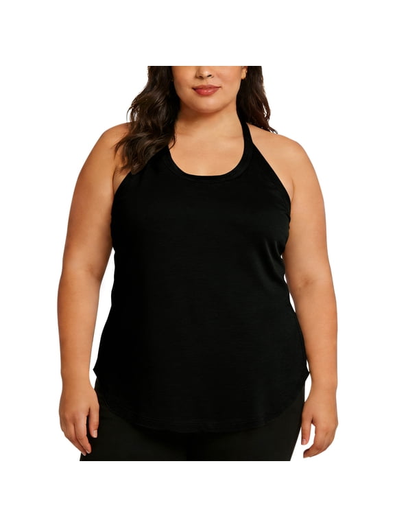 Womens Plus Size Tank Tops Athletic Workout T-Shirts Sleeveless Loose Racerback Tanks Running Sports Tees