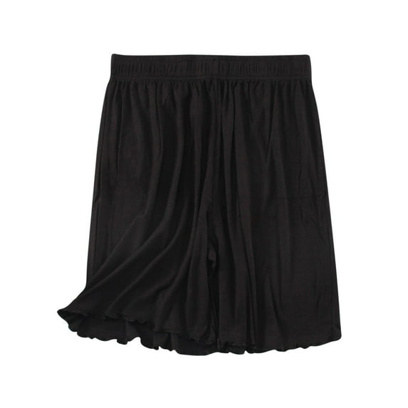 Posijego Womens Ribbed Pajama Shorts Comfy Wide Leg Elastic Waist Sleep Shorts Pj Lounge Shorts for Ladies