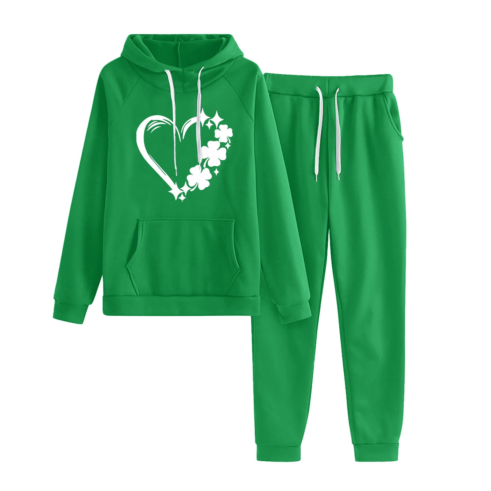 Posijego Womens St. Patrick's Day Sweatsuit Two Piece Outfit
