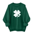 thumbnail image 1 of Posijego Womens St Patricks Day Sweatshirts Spring Clothes Crew Neck Casual Long Sleeve Printed Pullover Tops, 1 of 6