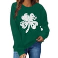 thumbnail image 1 of Posijego Womens St Patricks Day Sweatshirts Spring Clothes Crew Neck Casual Long Sleeve Printed Pullover Tops, 1 of 7