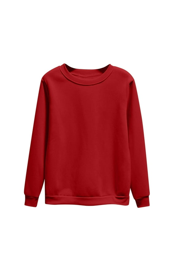 Womens Sweatshirts Crewneck Long Sleeve Pullover Sweatshirt Fashion Plus Size Sweat Shirts