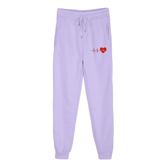 Posijego Womens Trendy Sweatpants Women's Drawstring Elastic Waist Running Jogger Pants Workout Activewear