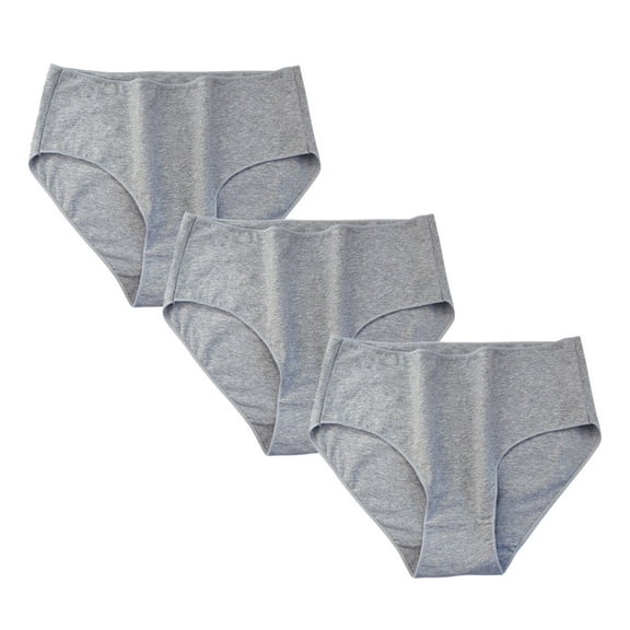 Posijego Womens Underwear Seamless Cotton Hipster Panty Mid Waist Full Coverage Panties Ladies Briefs 3 Pack