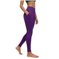 thumbnail image 1 of Posijego Workout Leggings for Women Yoga Pants Side Pockets High Waisted Stretch Athletic Running Leggings, 1 of 5