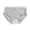 thumbnail image 1 of Posijego XL-4XL Women's Lace Underwear Seamless Breathable Stretch Panties Women's Plus Size Bikini Briefs, 1 of 3