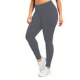 thumbnail image 1 of Posijego XL-5XL Women's Fleece Lined Leggings High Waisted Butt Lift Winter Warm Workout Yoga Pants, 1 of 7
