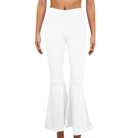 Posijego XS-4XL Women's Flare Leggings High Waist Casual Workout Gym Yoga Pants Bell Bottoms for Ladies