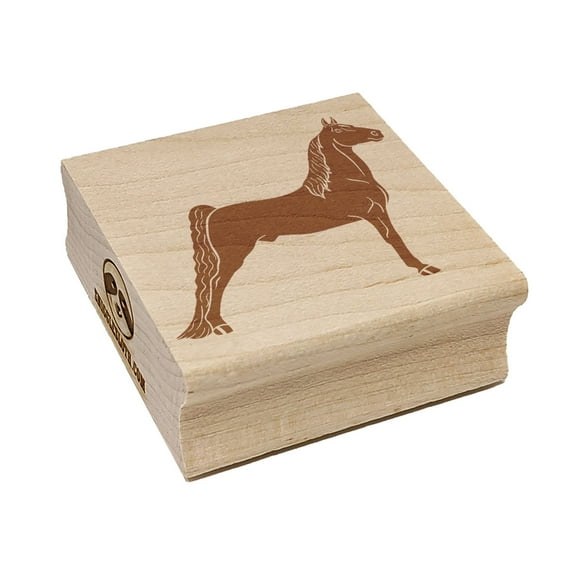 Posing Morgan Horse Square Rubber Stamp Stamping Scrapbooking Crafting - Large 2.75in