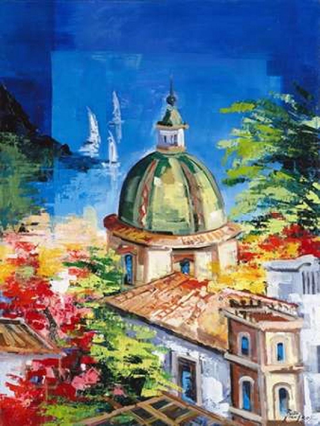 Positano Canvas Art - Roberto di Viccaro (18 x 24)