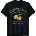 thumbnail image 1 of Positano Delicious Italian Lemons Fresh From Italy T-ShirtMen and women, Black T-shirt, size: Extra large S-4XL, 1 of 4