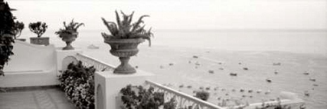 Positano Terrazza Vista Canvas Art - Alan Blaustein (12 x 36)