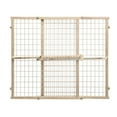 thumbnail image 1 of Position & Lock Tall and Wide Value Adjustable Baby Gate (Natural), 1 of 7