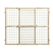 Position & Lock Tall and Wide Value Adjustable Baby Gate (Natural)