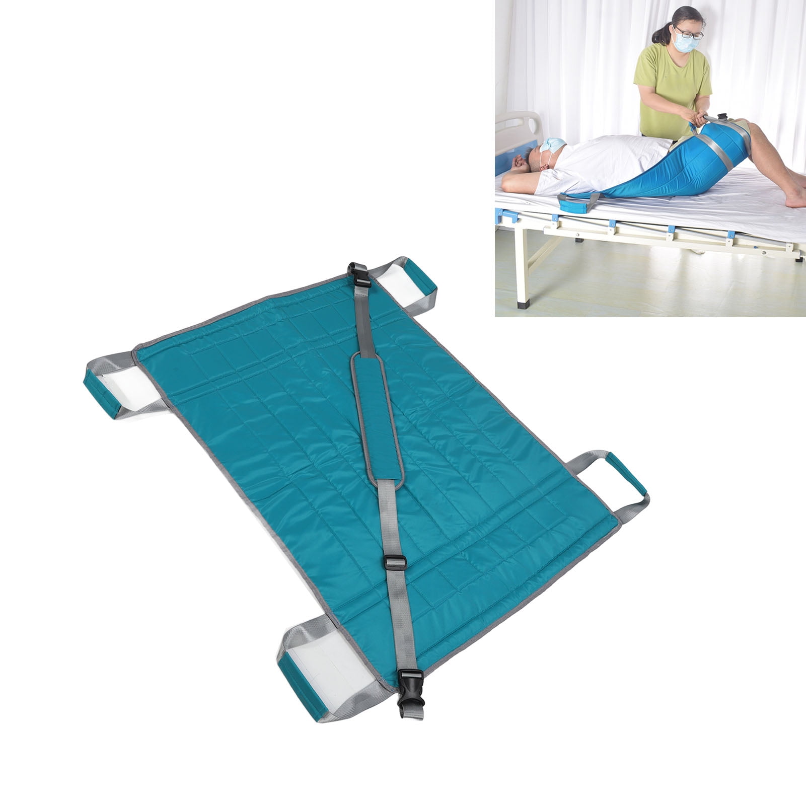 Positioning Bed Pad, Breathable 4 Reinforced Handles Strong Bearing Capacity Patient Transfer