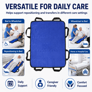 YA YATECH Positioning Bed Pad with Handles 47"x39" 500lbs Transfer Sheet for Elderly Disabled Home Hospital Care