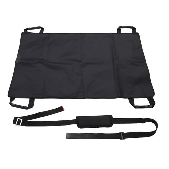 Positioning Bed Pad with Handles, Bed Transfer Pad Oxford Cloth Nylon Webbing Patient Transfer Sheet Aid Assistant Patient Slide Sheet with Shoulder Strap