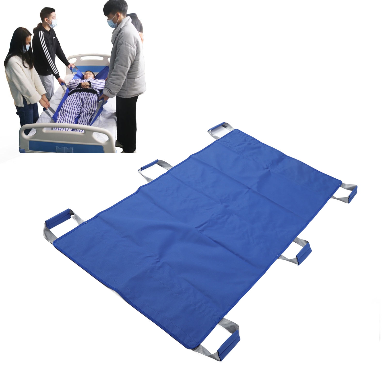 Positioning Bed Pad, Patient Lift Aid Transfer Sheet With 6 Handles