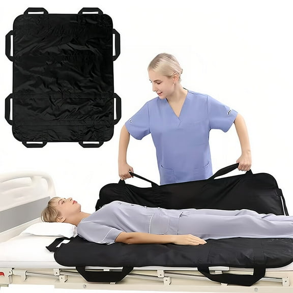 Positioning Bed Pad With Handles Multipurpose Patient Transfer Sheet Aid Assistant For Body Lifting Turning Repositioning
